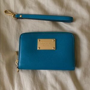 MICHAEL Michael Kors Teal Wristlet